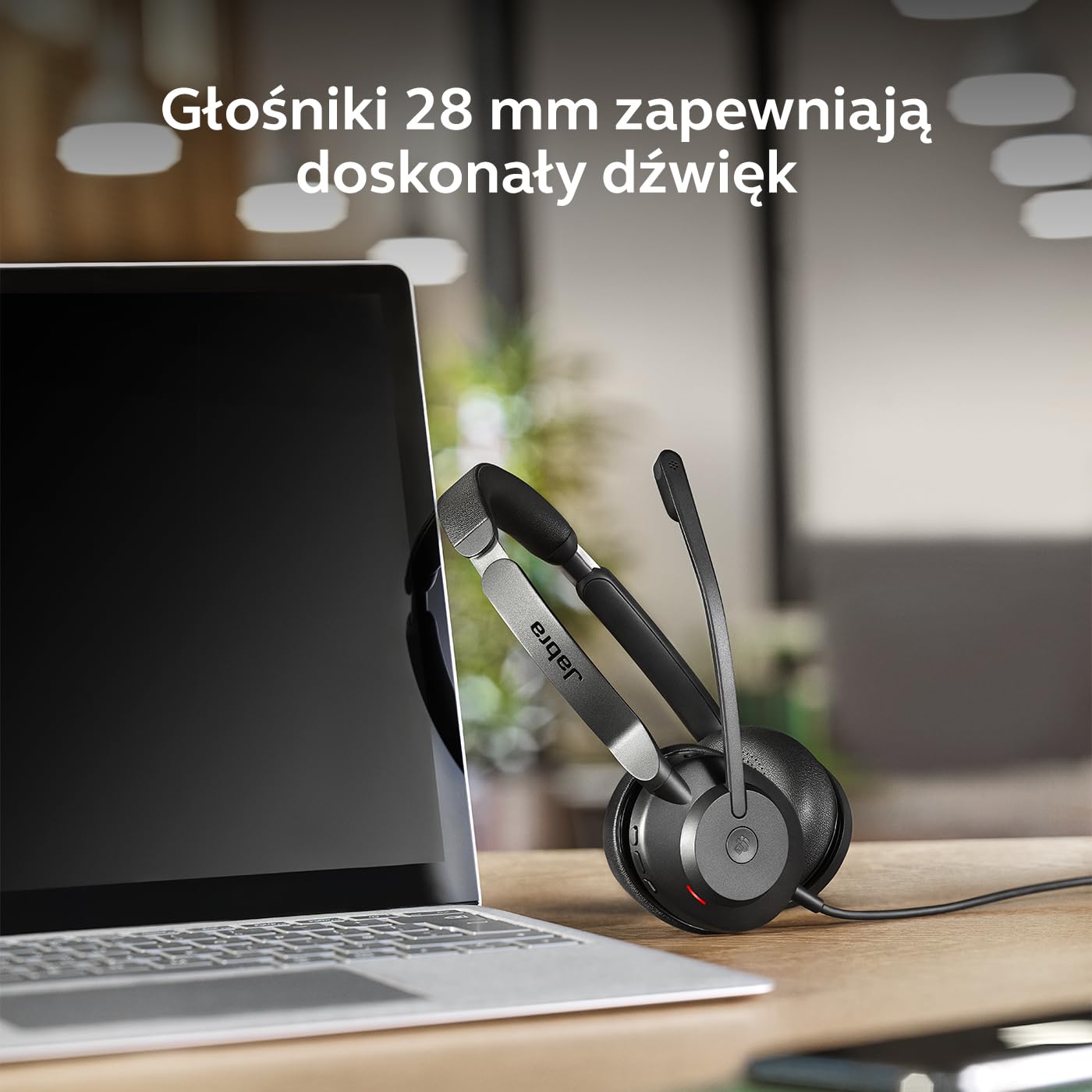 Jabra Evolve2 30 SE - USB-A/USB-C - przewodowy podwójny zestaw słuchawkowy certyfikowany dla platform UC