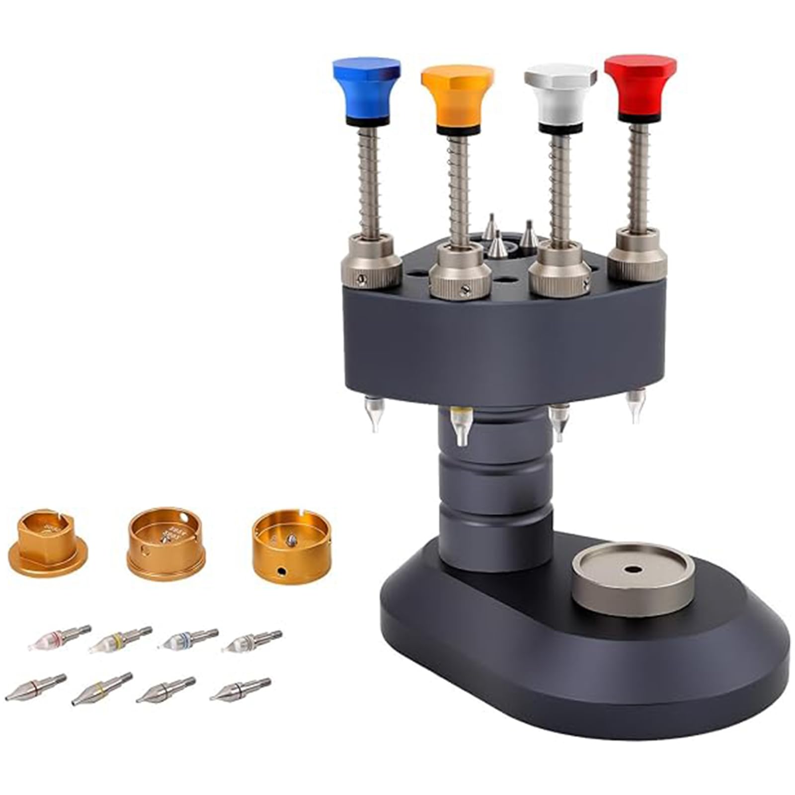 Rgybao 4Pin Watch Hand Presser Tool With 8 Needle Watch Setting Needle Loader Installation For Watchmaker Professional Watchmaker Installation