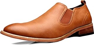 [Alvisto] スリッポン サイドゴア メンズ ローファー 本革 ビジネスシューズ 紳士靴 ローカット ウォーキング シューズ 革靴 プレーントゥ 歩きやすい 靴 イングランド風 通勤 春秋 防滑