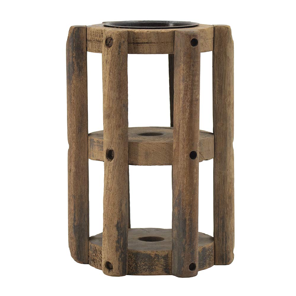 A&B Home Loom Pillar Candle Holder Stand 6x6x9