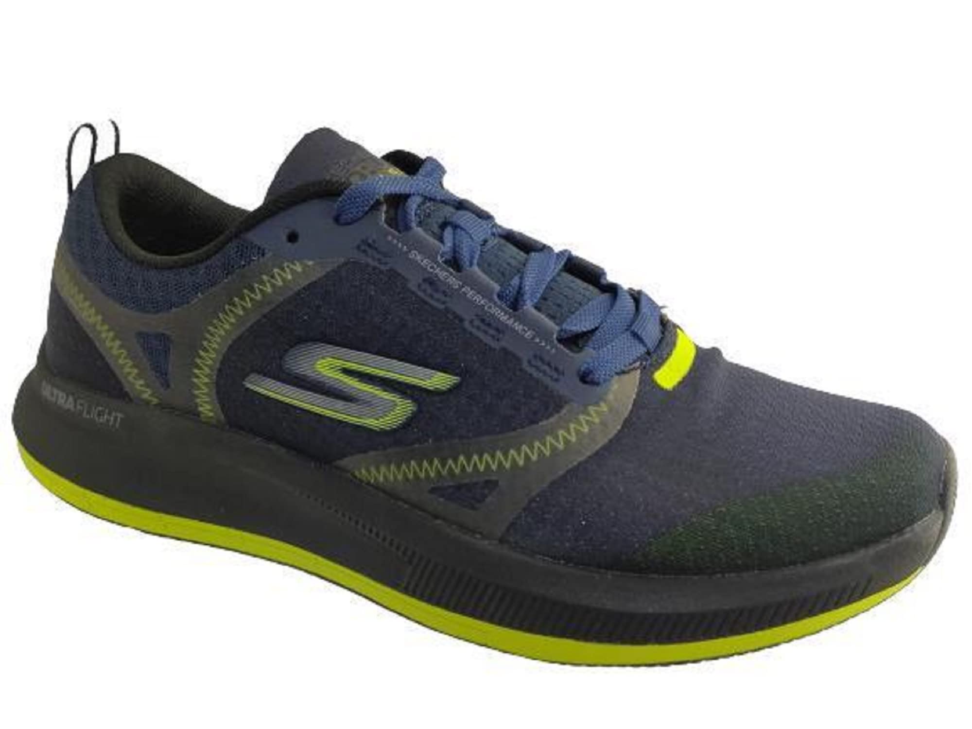 Skechers Mens Go Run Pulse -Navy/Lime Sports Shoe UK/India-8 (B09VH3ZGMW) Amazon Price History, Amazon Price Tracker