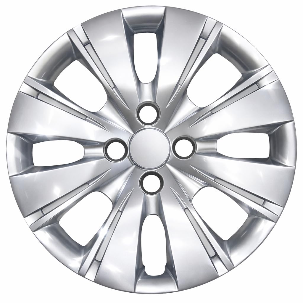 Set Copricerchi 15 Pollici Compatibili con Toyota Yaris dal 2011 in Poi, Kit 4 Pezzi Copriruota dal Design Elegante, Finitura Curata, Ideali per Rinnovare l’Estetica dell’Auto