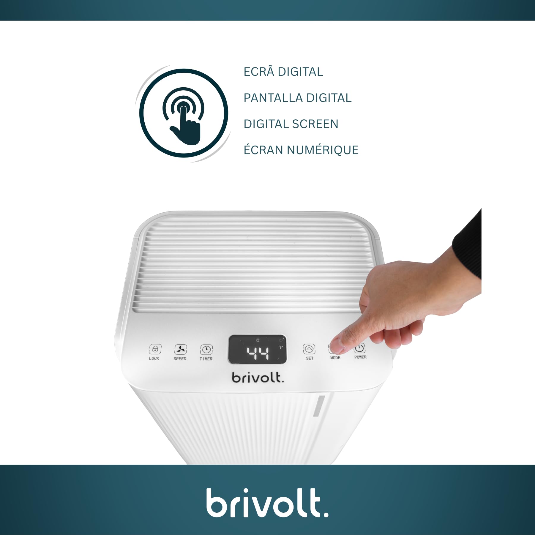Deshumidificador brivolt. 12l 200w R290
