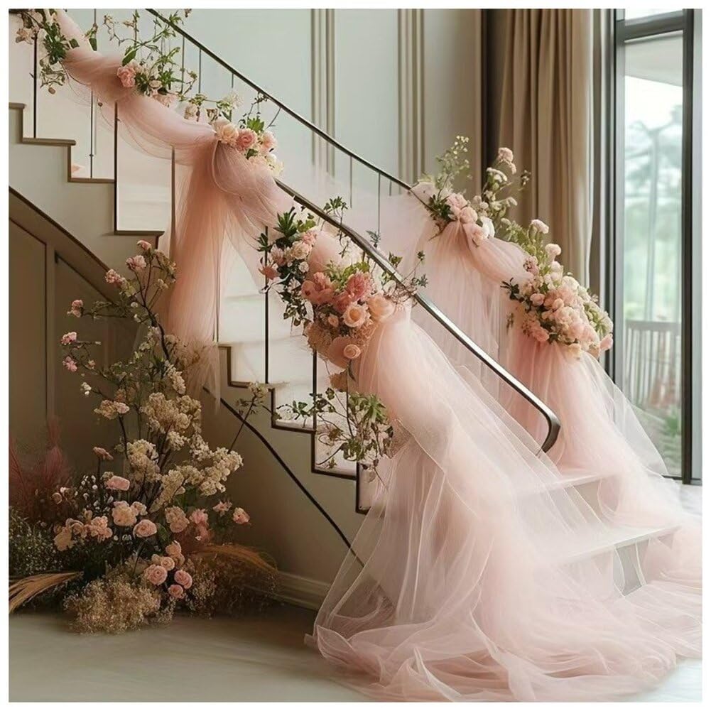 Rideau d'arche de mariage en tulle de 0,75x8m pour draperie et decoration de fête