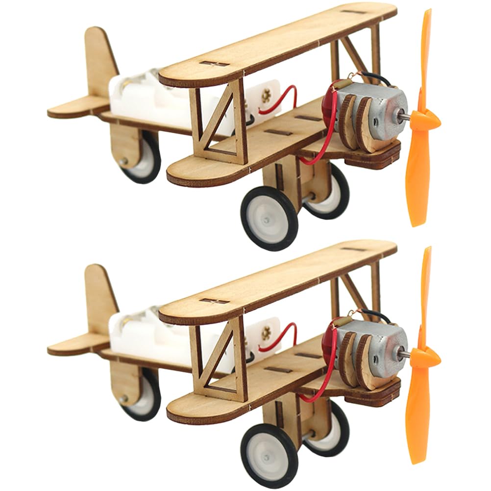 SAFIGLE Electric Taxi Plane Diy Assembly Kit for Kids