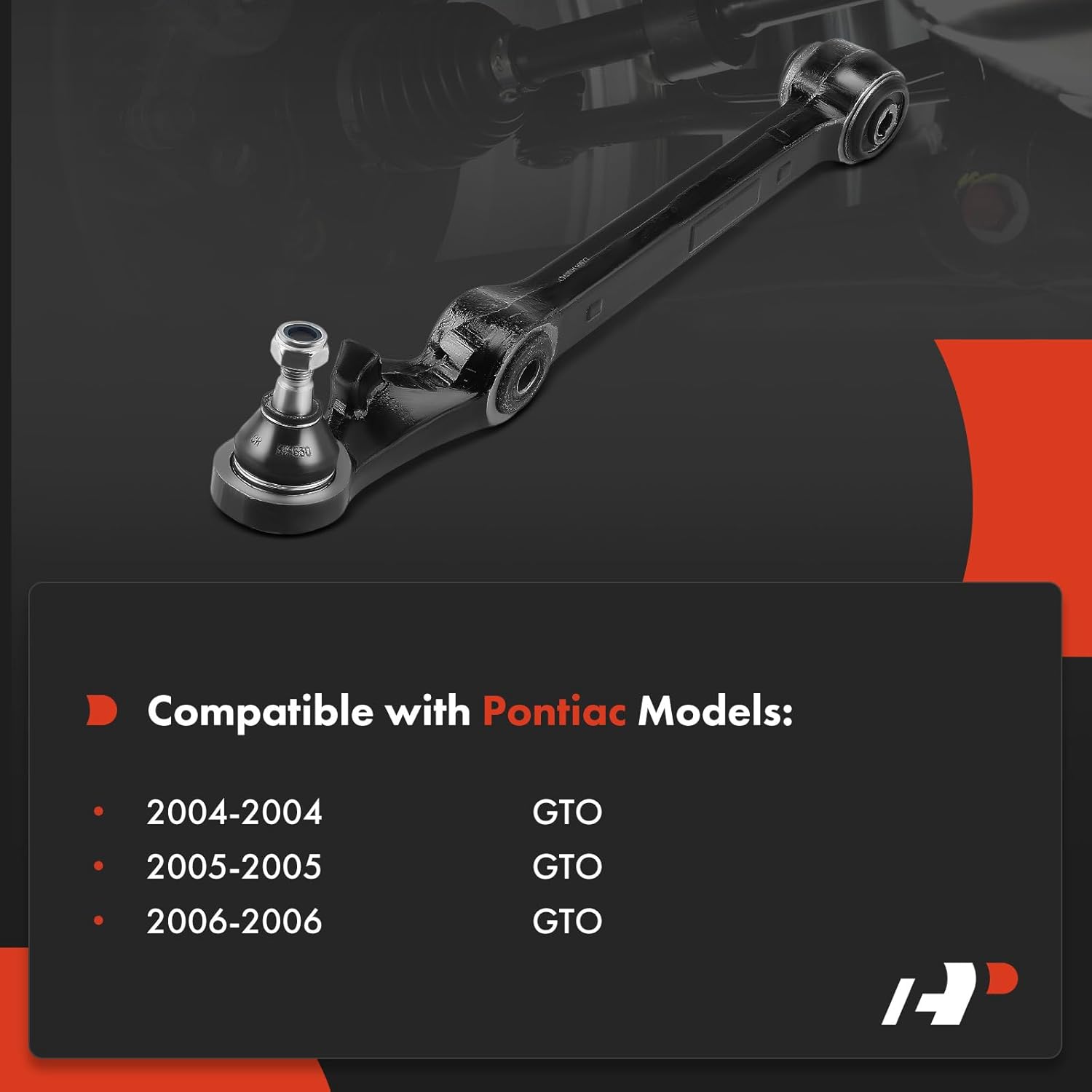 A-Premium Front Right Lower Control Arm, with Ball Joint & Bushing, Compatible with Pontiac GTO 2004 2005 2006