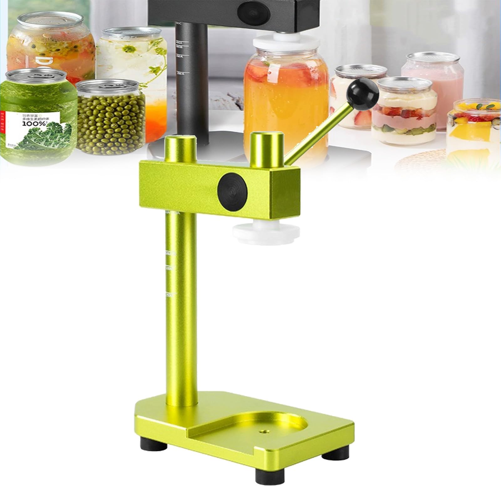 YXZYFPP Manual Can Sealing Machine Cup Can Sealing Machine Manual Drink Can Seamer Sealer Tool for Canned Foods,Milk,Tea,Coffee,Bottles,Seal Manual Tool blue (Green)