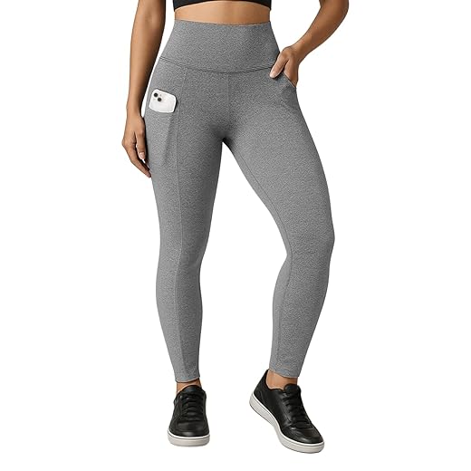 Calça Legging Feminina Fitness Cintura Alta Com Bolso Para Academia e Treino