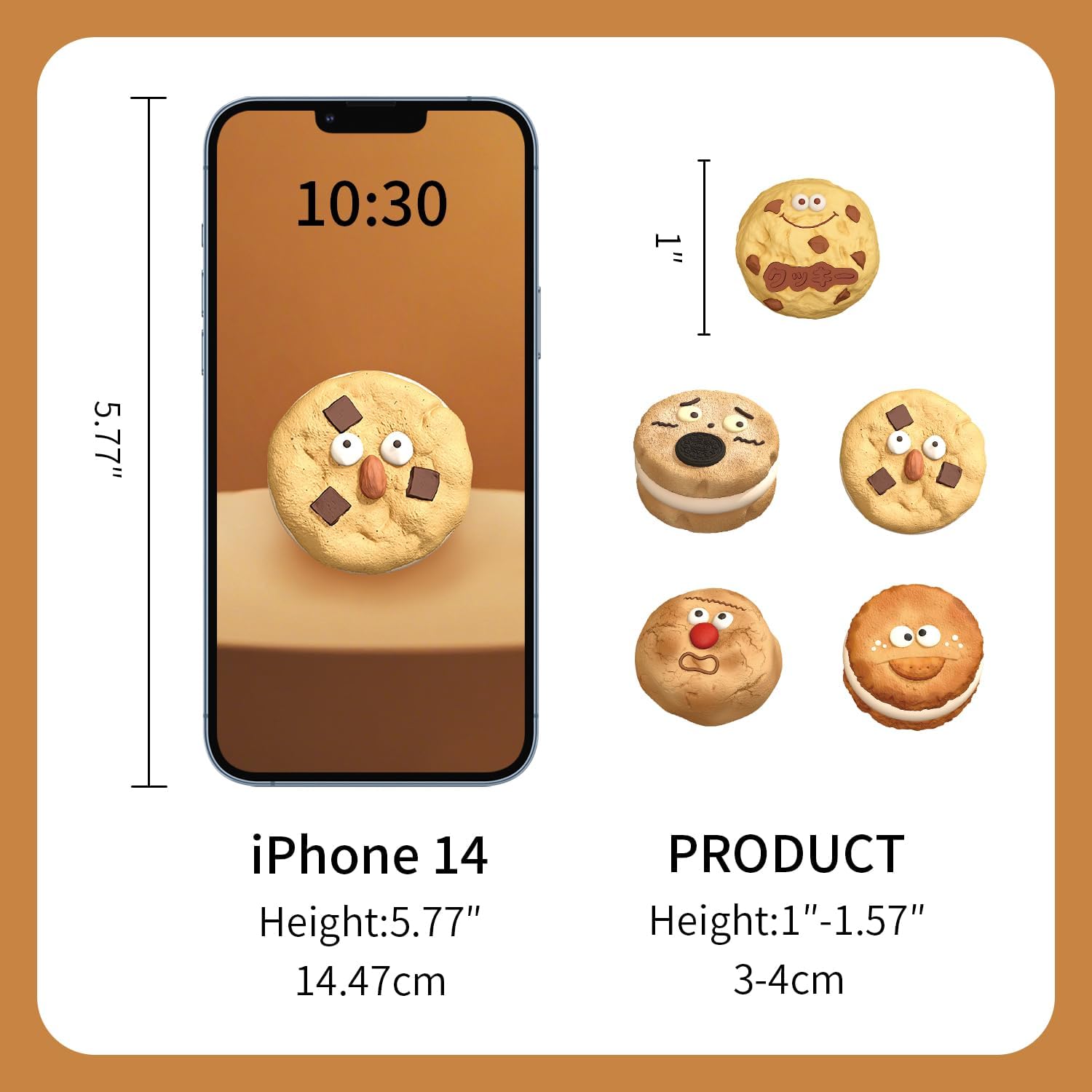 6 Pieces Cookie Squeezable Series Blind Box Figures, Slow Rising Squishy, Cute Stress Relief & Fidget Toys for Party Favor Gift