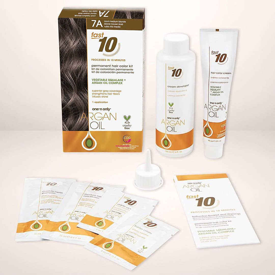 Amazon.com : One N' Only Argan Oil Fast 10 Permanent Hair Color