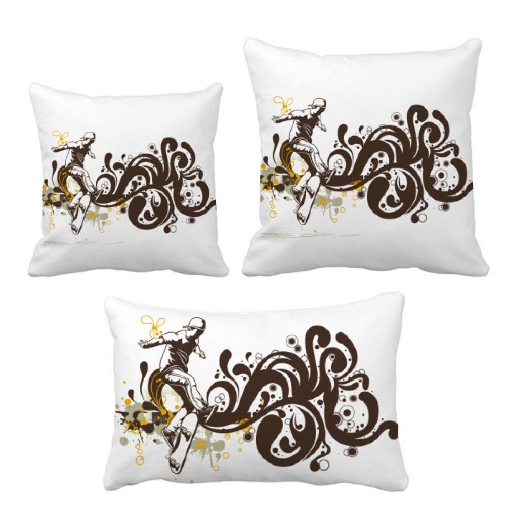 Housse de coussin de ski avec motif floral, le cadeau déco idéal pour passionnés