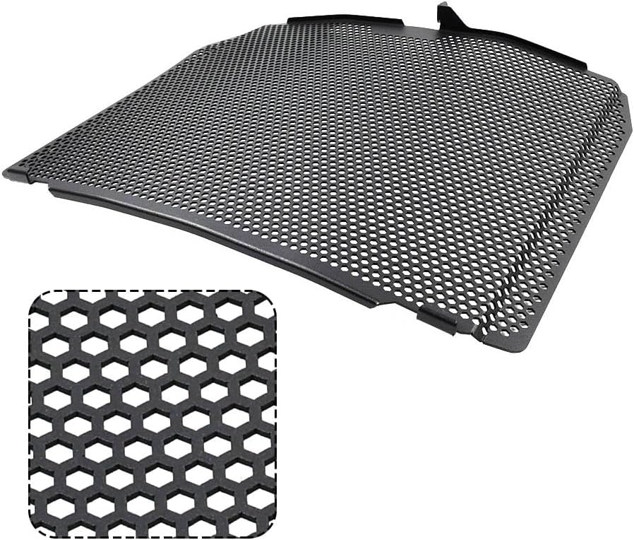 Lirun Motorbike Radiator Cover Grille Guard Protector 1pc for Kawasaki H2 R SX SE+ ZH2 Ninja 2021 2022 2023 Aluminium Black