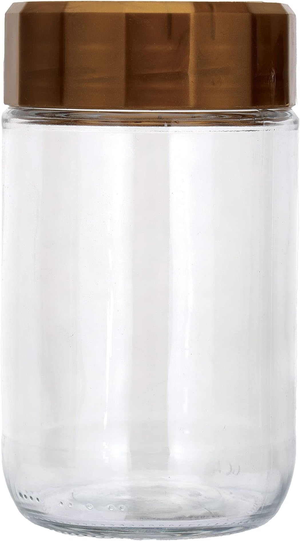 RoyalFord Round Air Tight Glass Jars, 1000ml Glass Jar, RF10832 BPA Free & Odor Free Glass Jar Leak Proof Container Transparent Jar for Rice, Cereals, Dry Fruits, Liquid Food Items, Multicolor