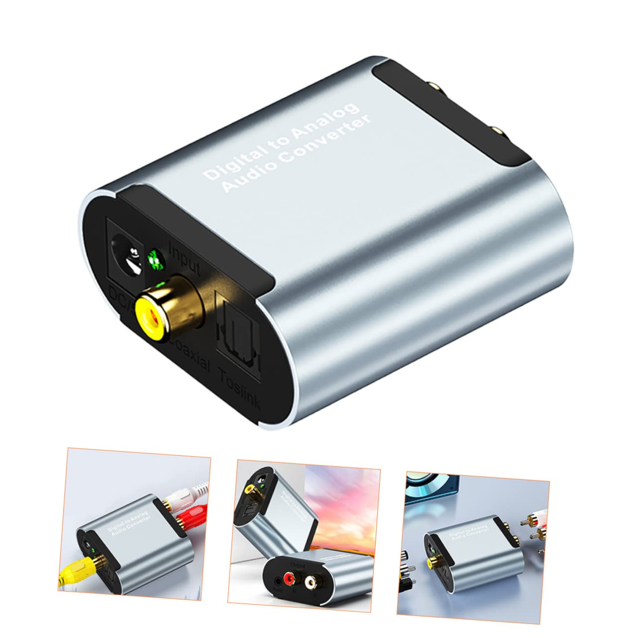 Hemobllo 2sets Convertitore Audio Convertitore Coassiale e Adattatore Per Domestici