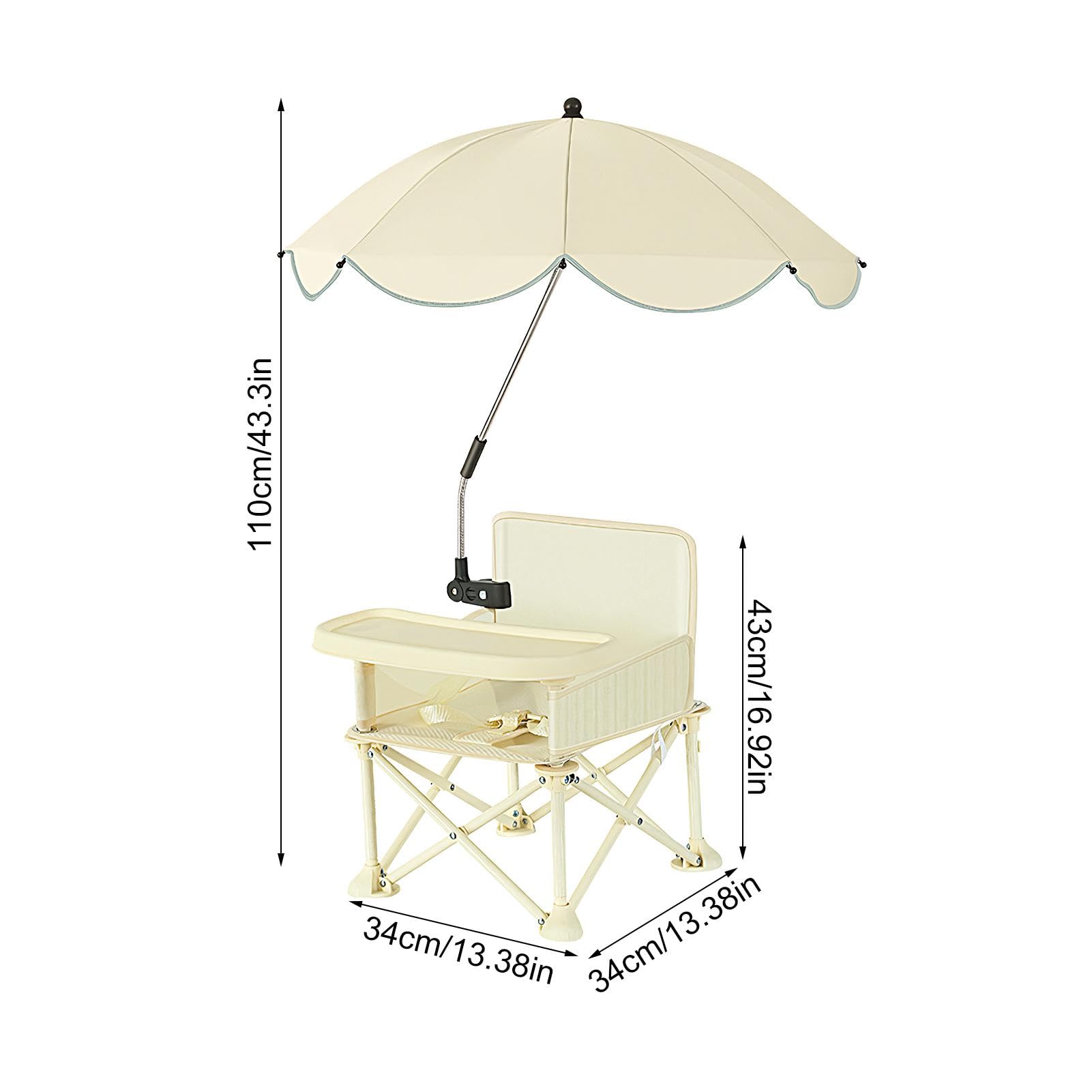 Siège rehausseur pliable pour enfant | Chaise d'appoint de | pliable et portable avec parasols pour bébés de 6 à 36 ans