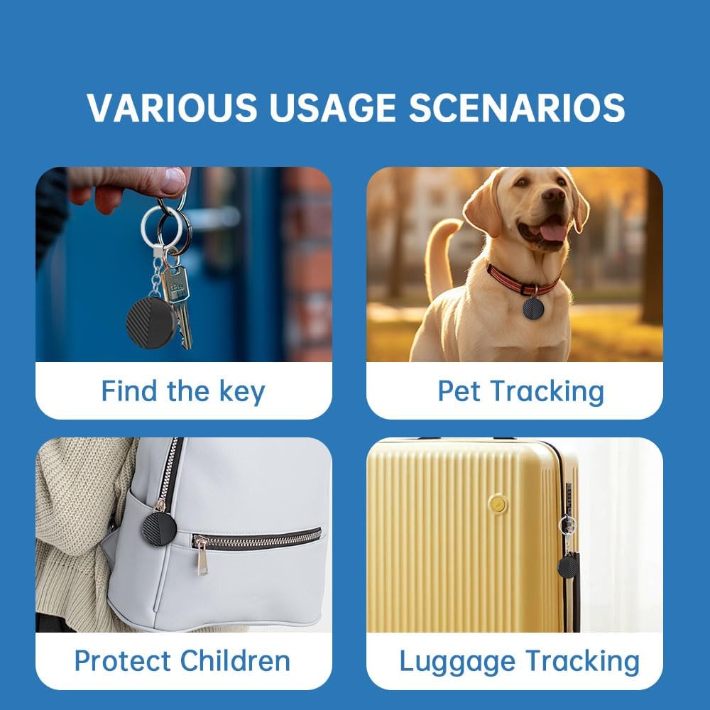 Bluetooth Tracker for Samsung Galaxy Devices Works with SmartThings App, Item Locator for Keys, Wallet, Luggage, Pets, IP65 Water-Resistant, Long and Replaceable Battery Life, 1 PC (Samsung Only) - Image 7