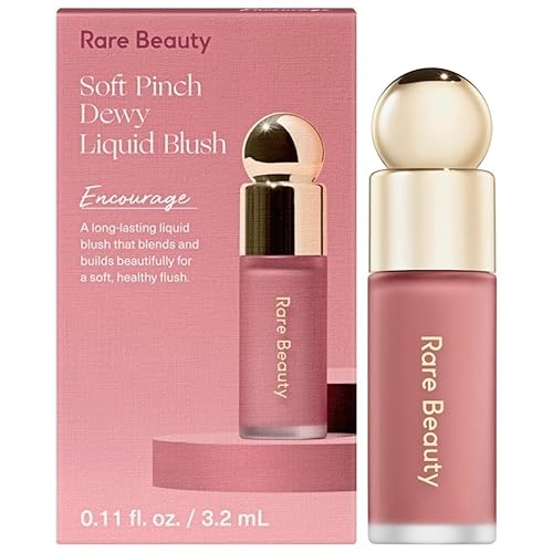 Rare Beauty by Selena Gomez Soft Pinch Liquid Blush Mini Size - Encourage - Soft Neutral Pink - Encourage - 0.11 Fl Oz (Pack of 1)