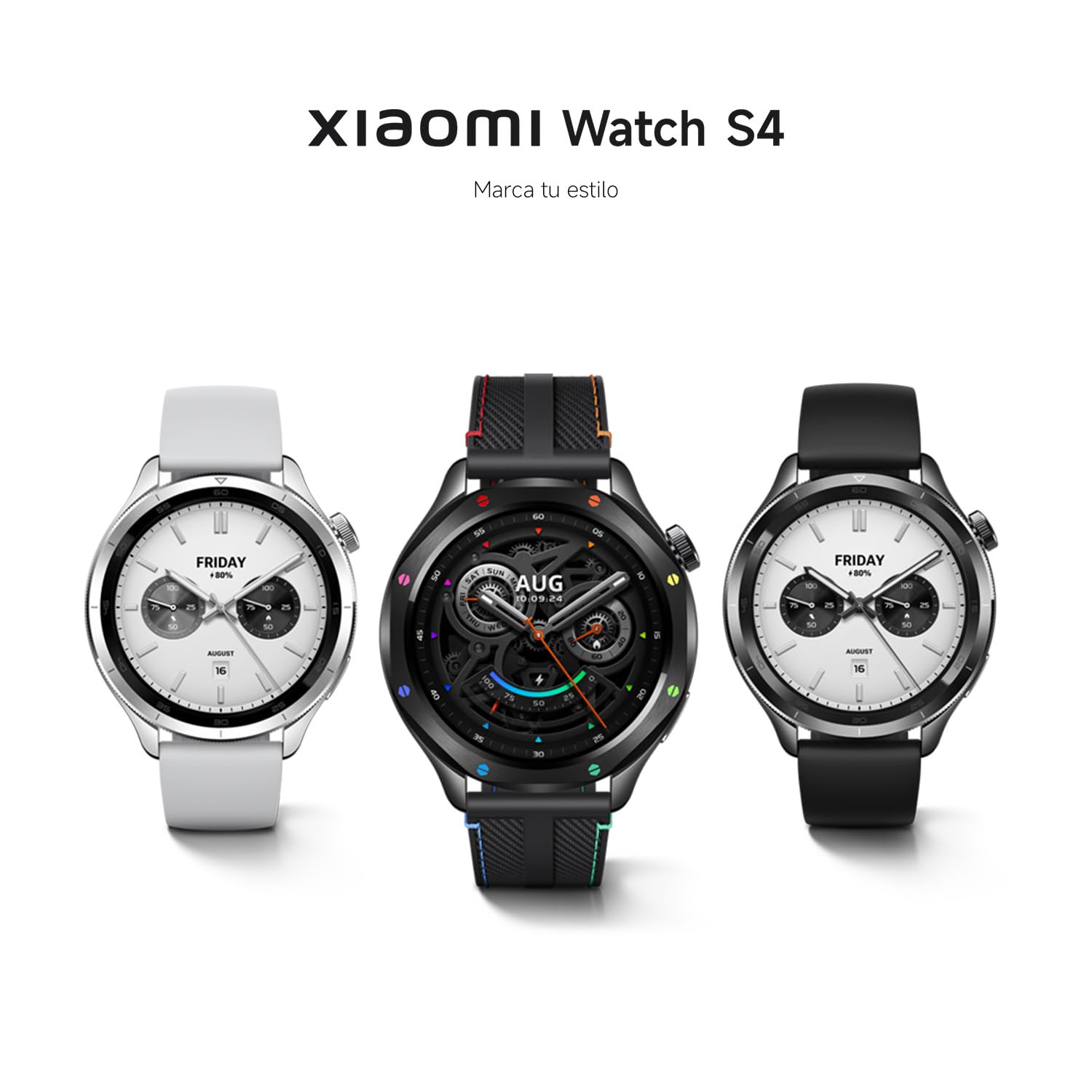 XIAOMI Watch S4, Versión Bluetooth, Modo Deportivo Profesional avanzado, Bisel de Cambio rápido 2.0, Pantalla AMOLED 1.43 Pulgadas Circular, Monitor Frecuencia Cardíaca y Sueño, Negro