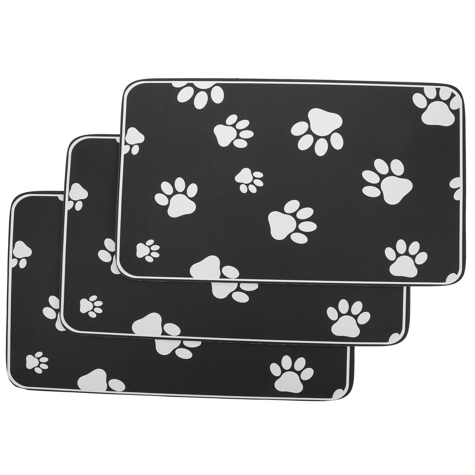 Tapis repas pour chien pour éviter les glissements de gamelle et l'eau sur le parquet