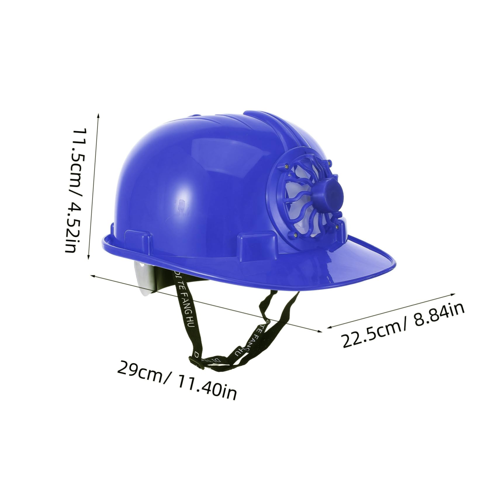 OSALADI Casco Cappello Da Costruzione Da Uomo Elmetto Da Ventaglio Elmetto Industriale Tappo Di Raffreddamento Cappello Di Sicurezza Edilizia Fan Del Cappello Duro Rosso Plastica