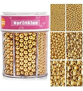Sprinkles, Edible Gold Pearl Sprinkles, 6 Sizes 310g/11oz, Sprinkle Mix for Baking Cake Decoratio...