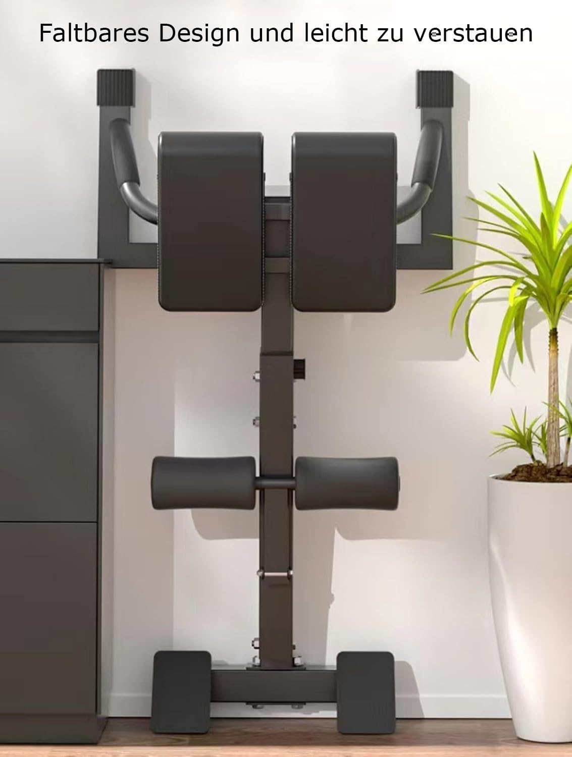 Heavy - Duty Hyperextension Roman Chair：5 - Level Adjustable Incline, Rücken, 330lbs Kapazität Home Gym Equipment