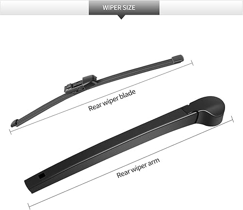 Miniatura 9 de Repuesto para Volkswagen Tiguan 2009-2017 Conjunto de limpiaparabrisas trasero y brazo