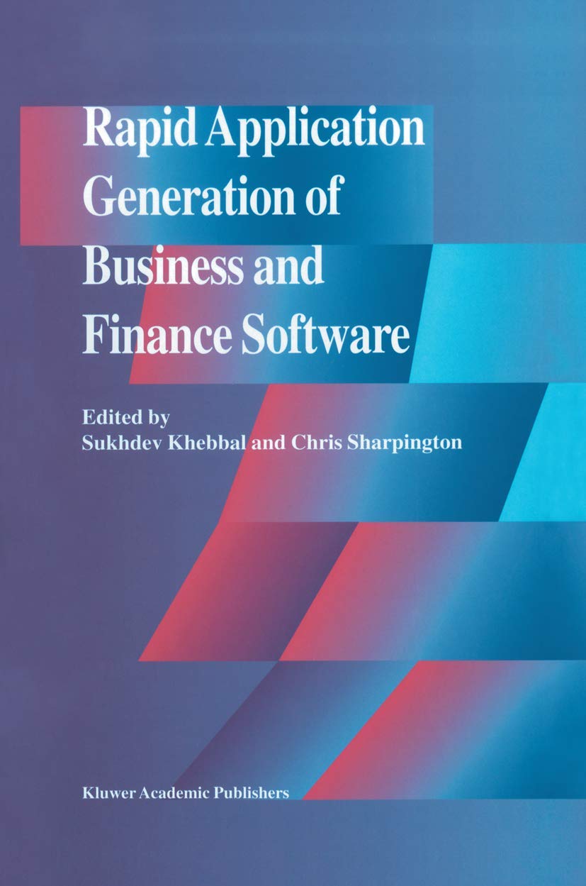 Buy Rapid Application Generation of Business and Finance Software — BookShops.in