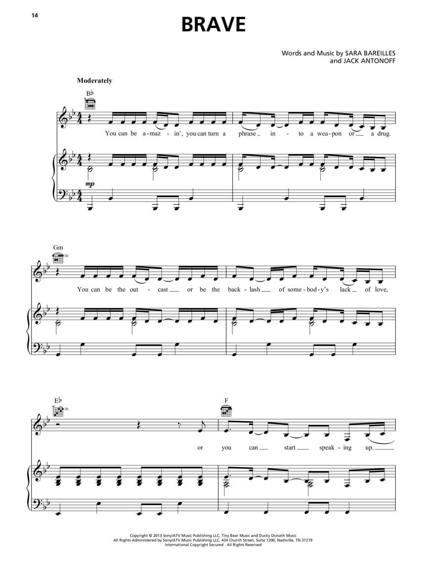 Contemporary Women of Pop and Rock | Recueil de Chansons Partitions Piano Vocal Guitare | 25 Tubes Modernes Artistes Féminines avec Paroles Accords et CD Playalong | 2ème Édition Niveau Intermédiaire
