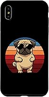 Vista 11 de Retro Pug Dog Mom Dog Dad Funny Pug Case for iPhone 17