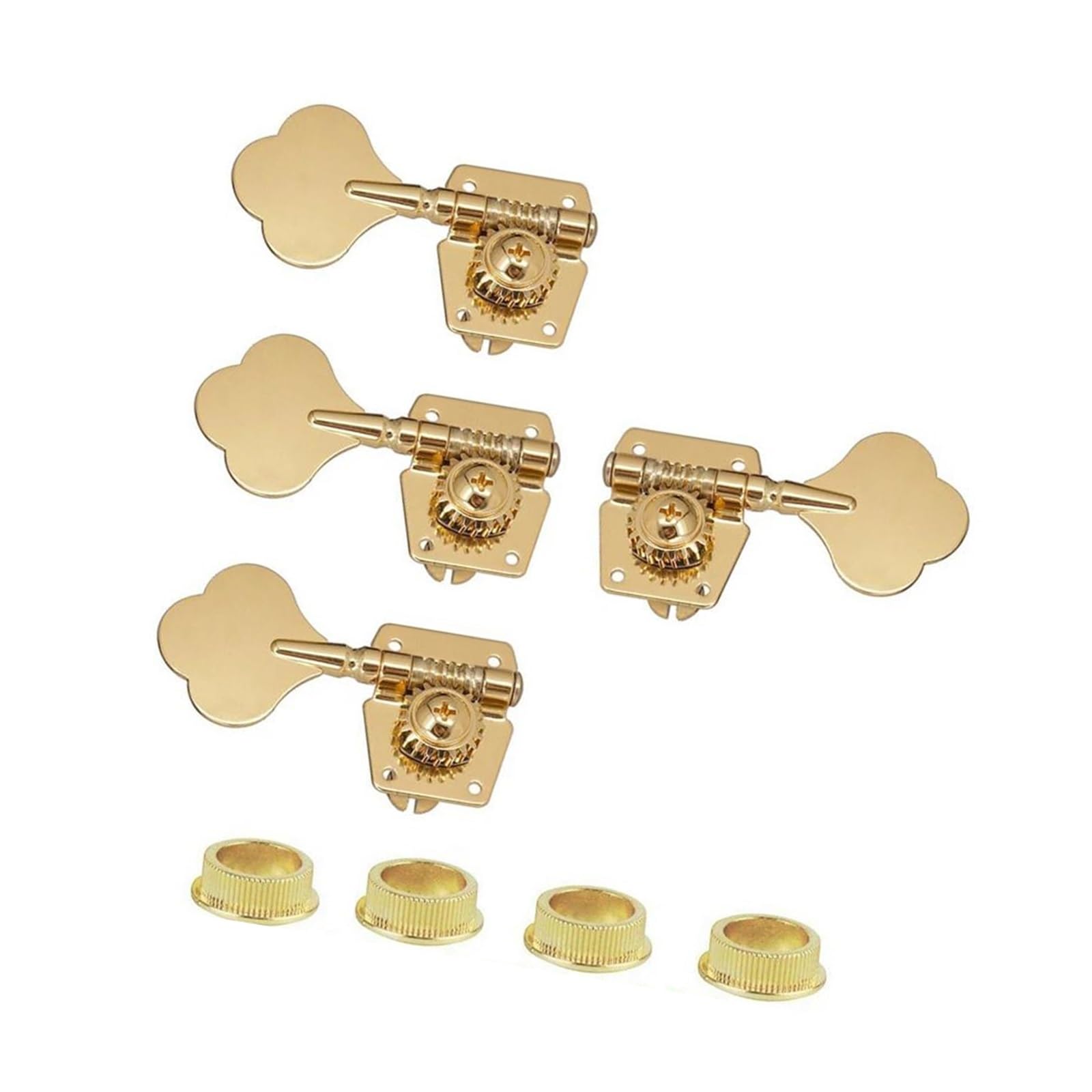 4L/4R Gitara Dla Początkujących Otwarta Gitara Basowa Z Czterema Strunami Pokrętło Strojenia Kolorowe Akcesoria Do Instrumentów Profesjonalne Kołki Do Strojenia Gitary(3L1R Gold)