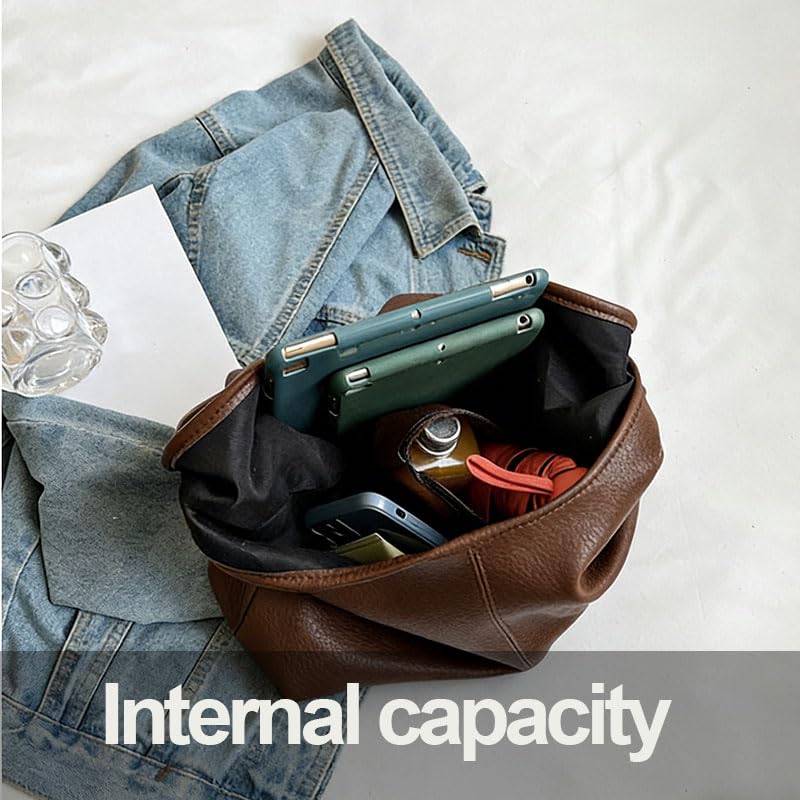 Bolso tote para mujer, ligero y acolchado, de cuero sintético impermeable, para trabajo, viaje y gimnasio miniatura 4