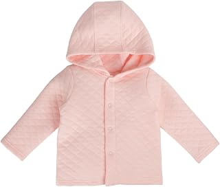 Baby Girl Fall Spring Cotton Air Layer Hoodies Jacket 0-3T | Pink&Light Red, Air Layer Provides Protection Against Wind and Cold, Lightweight Comfortable Soft