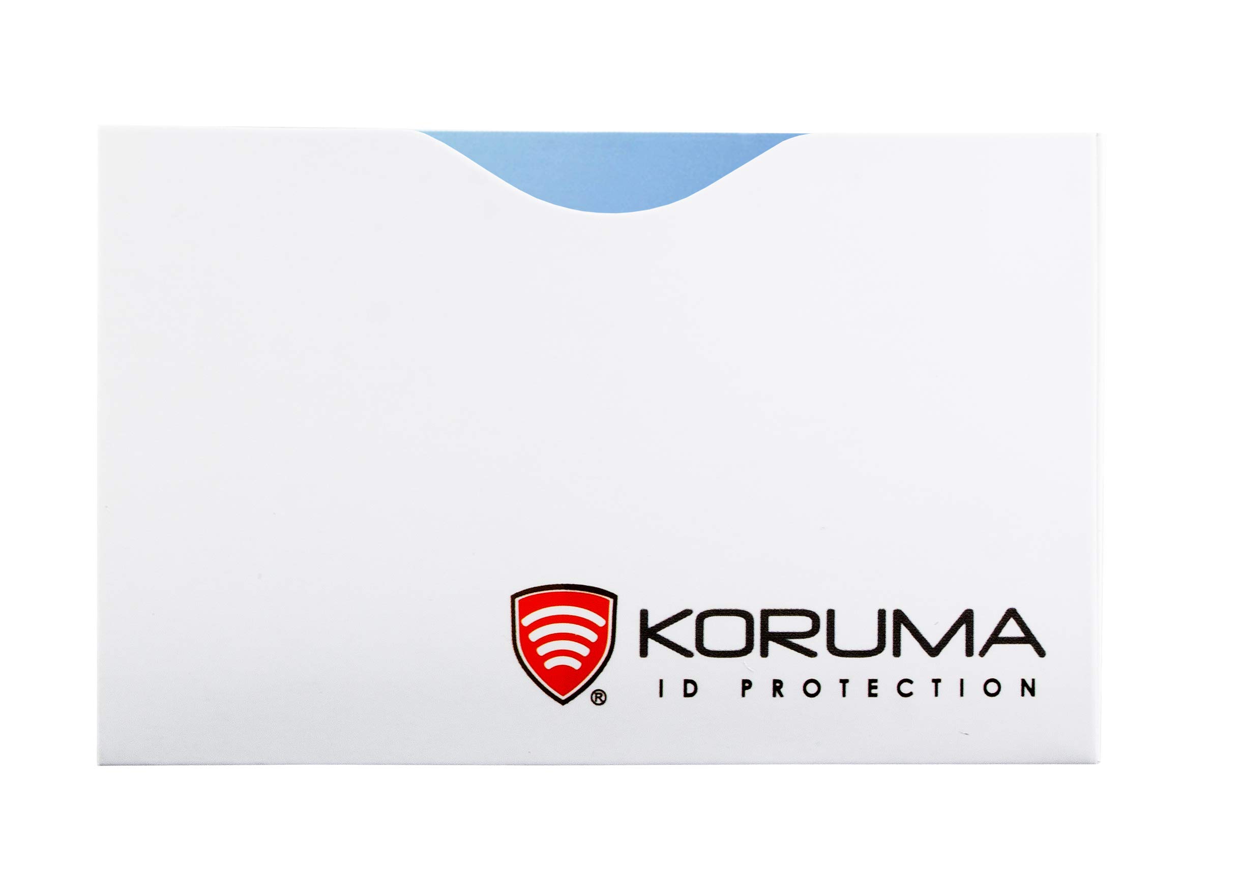 KORUMACredit Card Case RFID Blocking Protection Sleeve - Horizontal Top Load Fits Regular Wallet - KUK-87H by Koruma