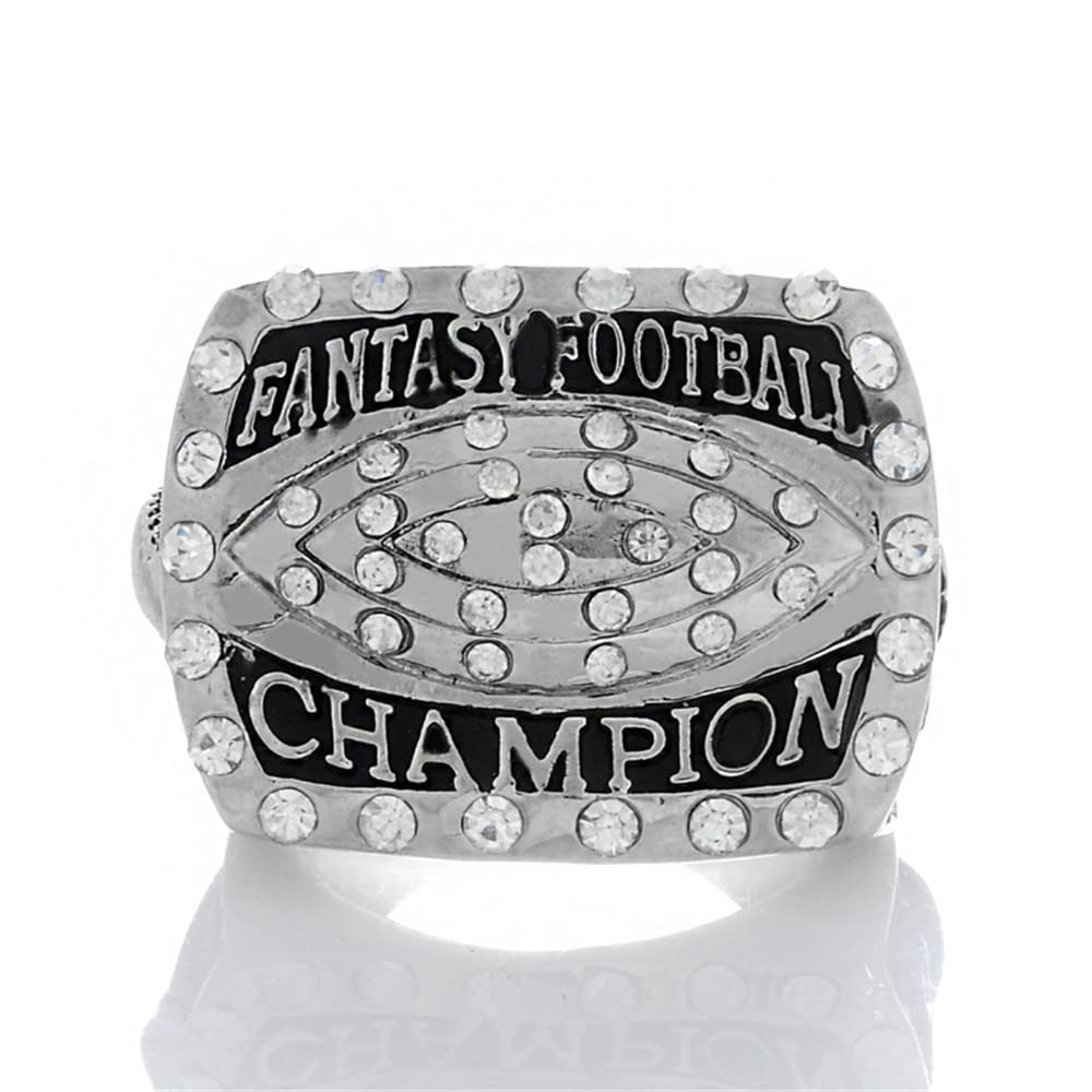 Kuseli 2016 Fantasy Football Championship Ring Trophy Prize for Fans Mens' Souvenir Gift (Without Box)