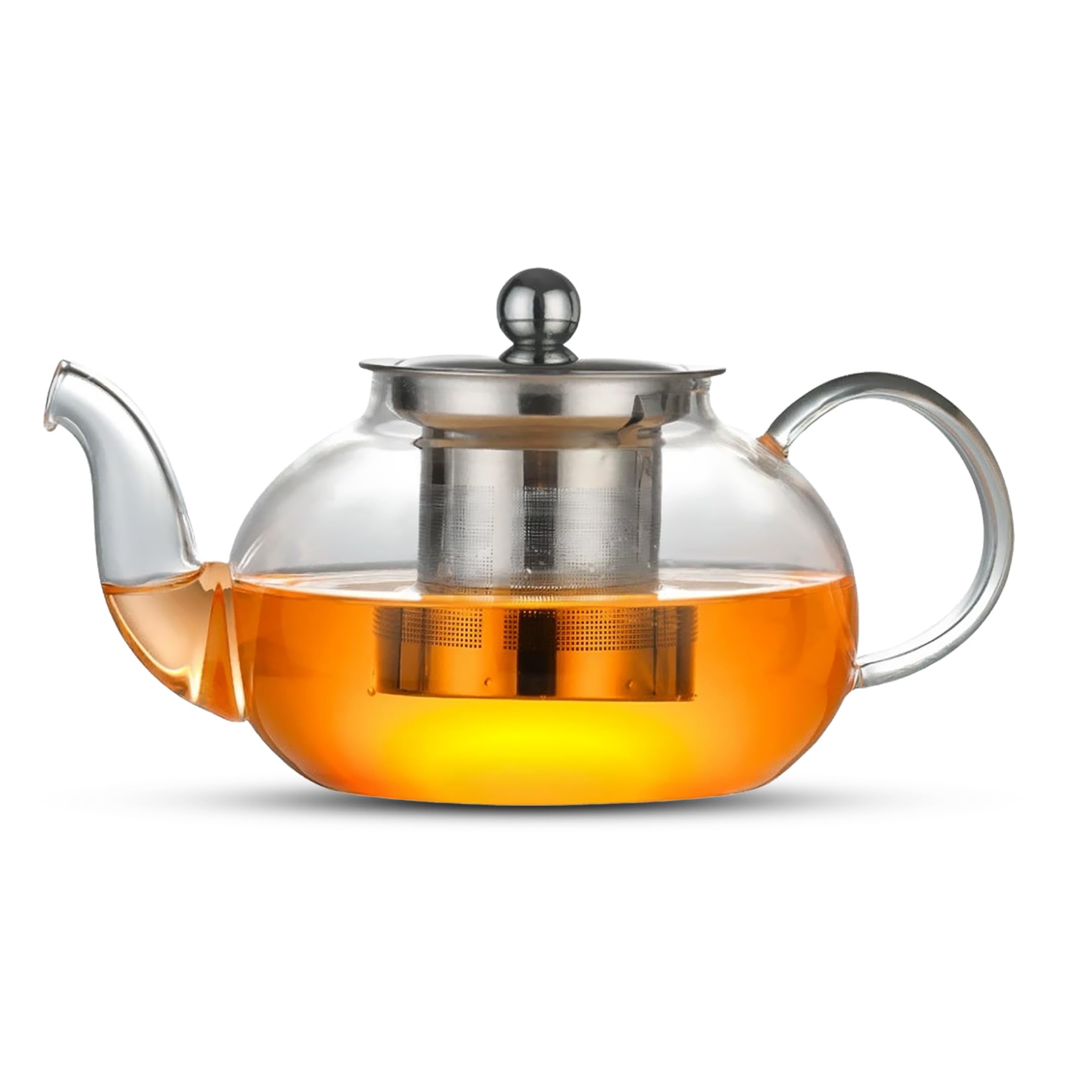 Glass Tea Pot with Infuser - Brew Tea & Coffee -1 Glass Tea Pot with Infuser - Brew Tea & Coffee -1