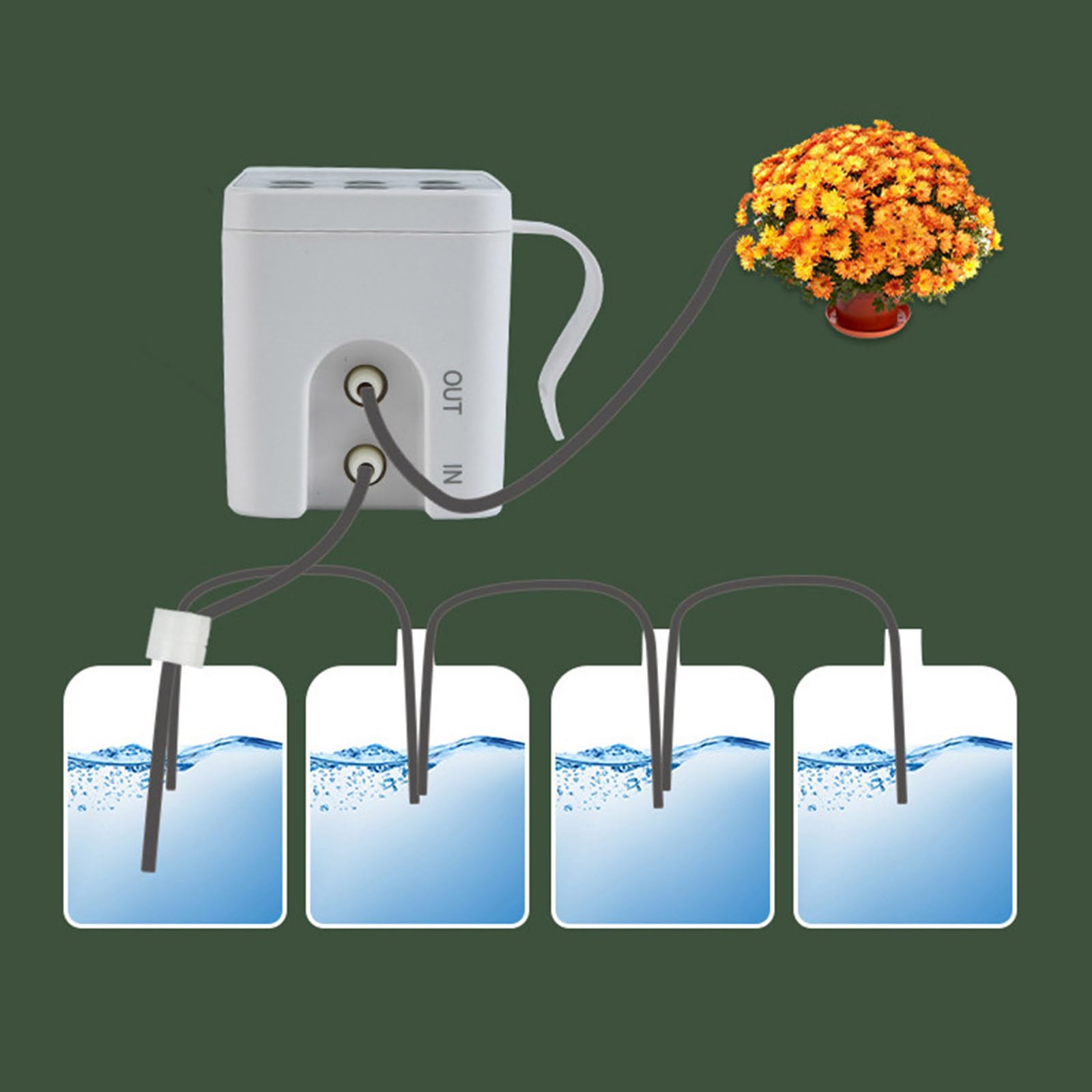 Fermer De Automatique avec Conception D'antisiphon De Contrôle L'humidité du pour Une en Pot Intérieure Efficace Et Facile À Utiliser Le Système D'arrosage Automatique