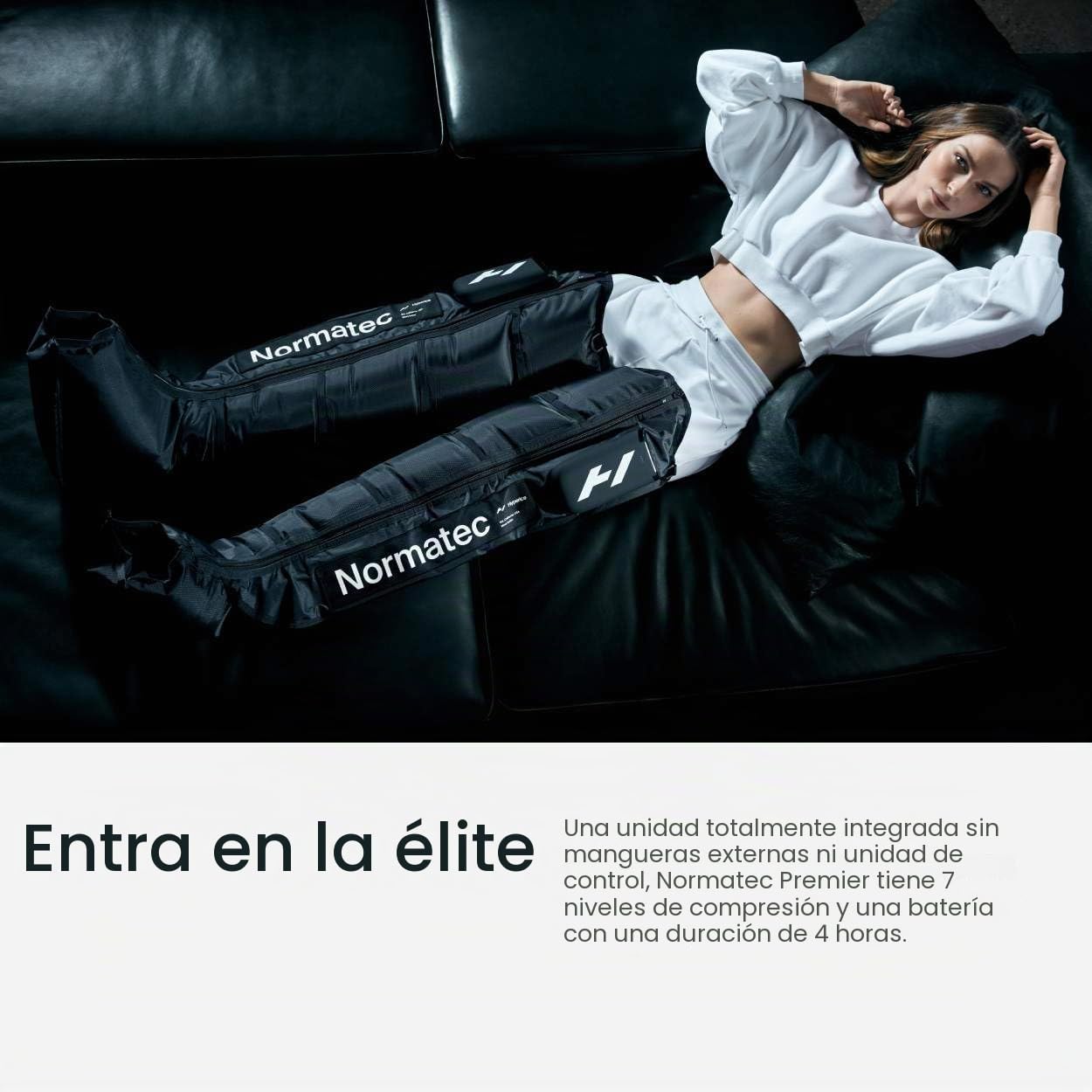 Hyperice Normatec Premier - Tamaño estándar - Sistema de recuperación inalámbrico con tecnología patentada de masaje de compresión dinámica