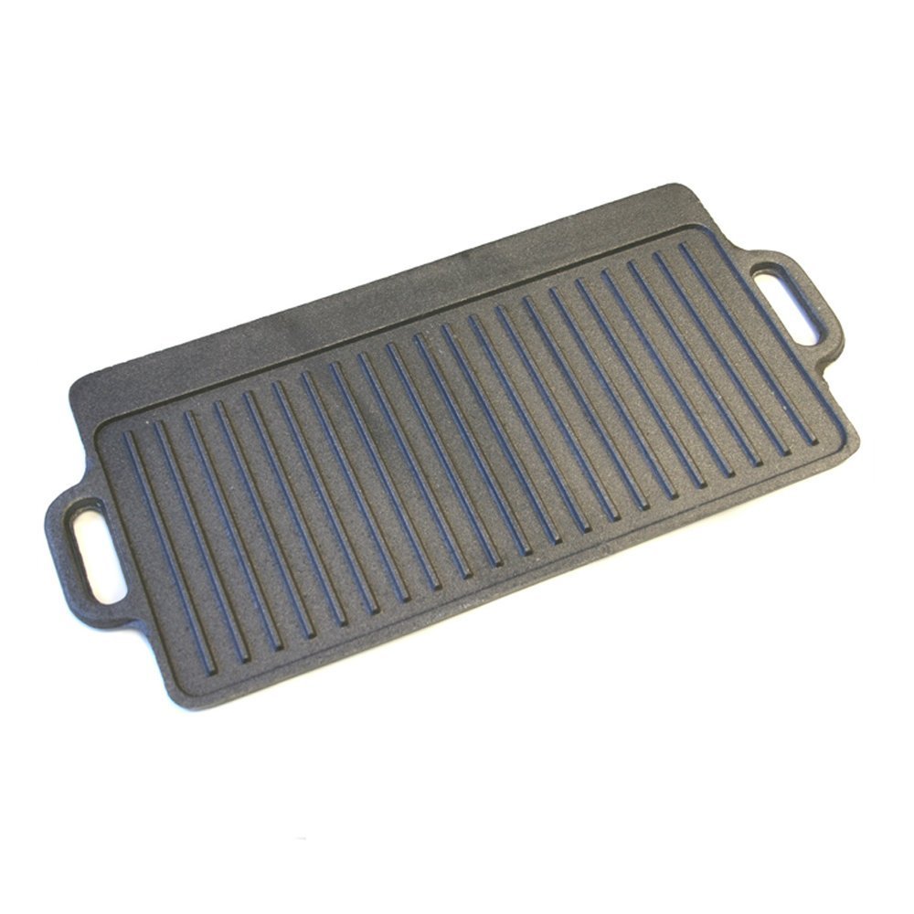 KitchenCraft - Deluxe Piastra per Griglia in Ghisa, Grigio, 50 x 23 cm, KCCIGRID