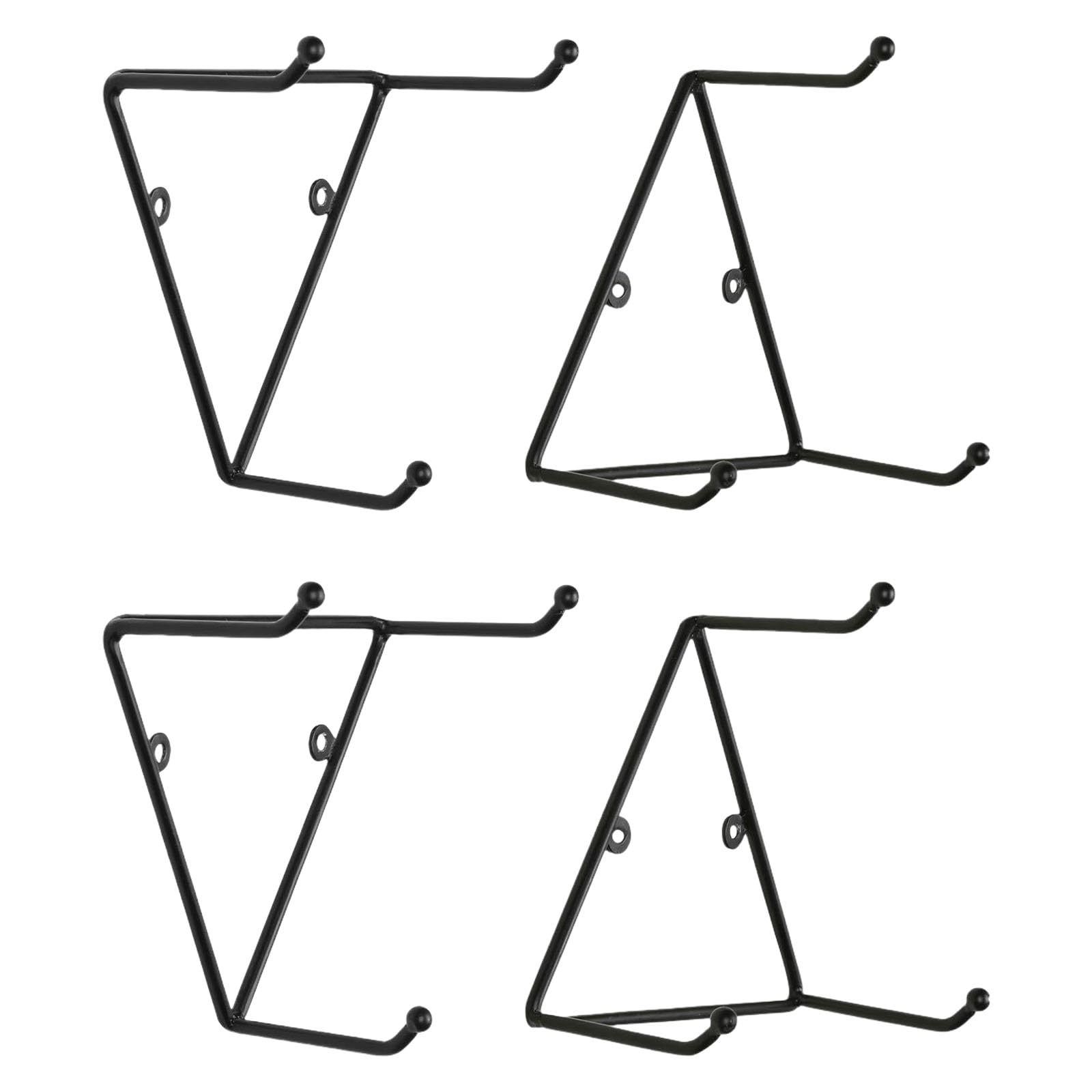 Hdoytxxm Multicolor Of 4 Artistics Triangle Wall Hook For Cups Mugs Sturdy Iron Construction Easy Installation Cup Holder Wall