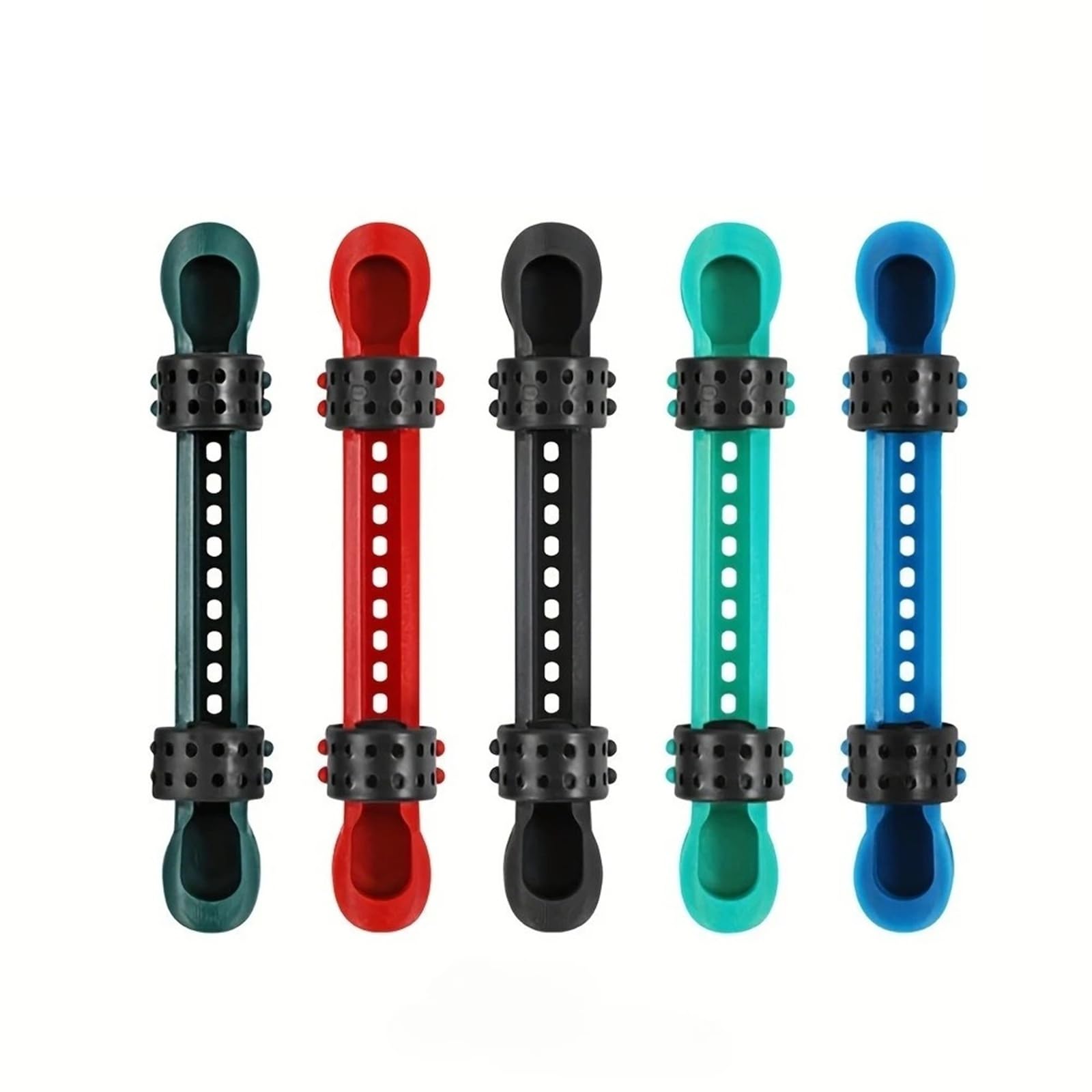 LADFRTYU Boat Fishing Rod Holder 1/3/5pcs Fishing Rod Reel, Telescopic And Wheel, Thickened Fixed Leather Strip(3pcs)
