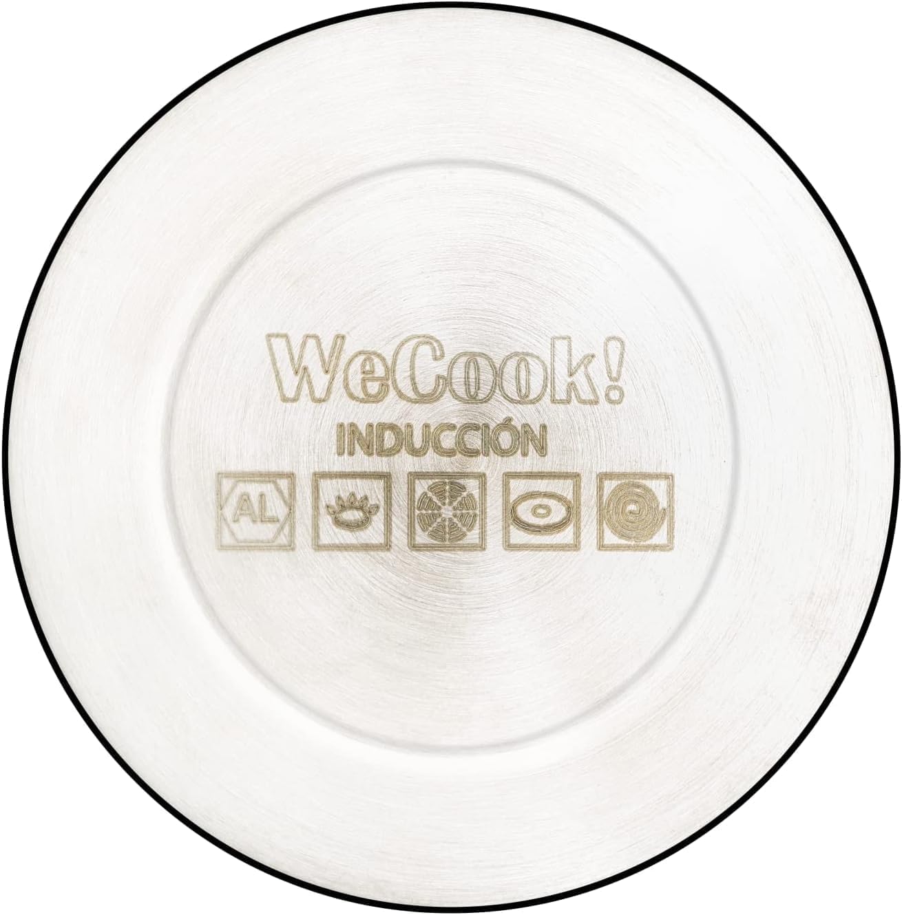 WECOOK! Luccia Cafetière Expresso Italienne à Induction en Aluminium, 1-3 Tasses de Café, Base en Acier Inoxydable, Soupape de Sécurité, Vitrocérame, Gaz, Électrique