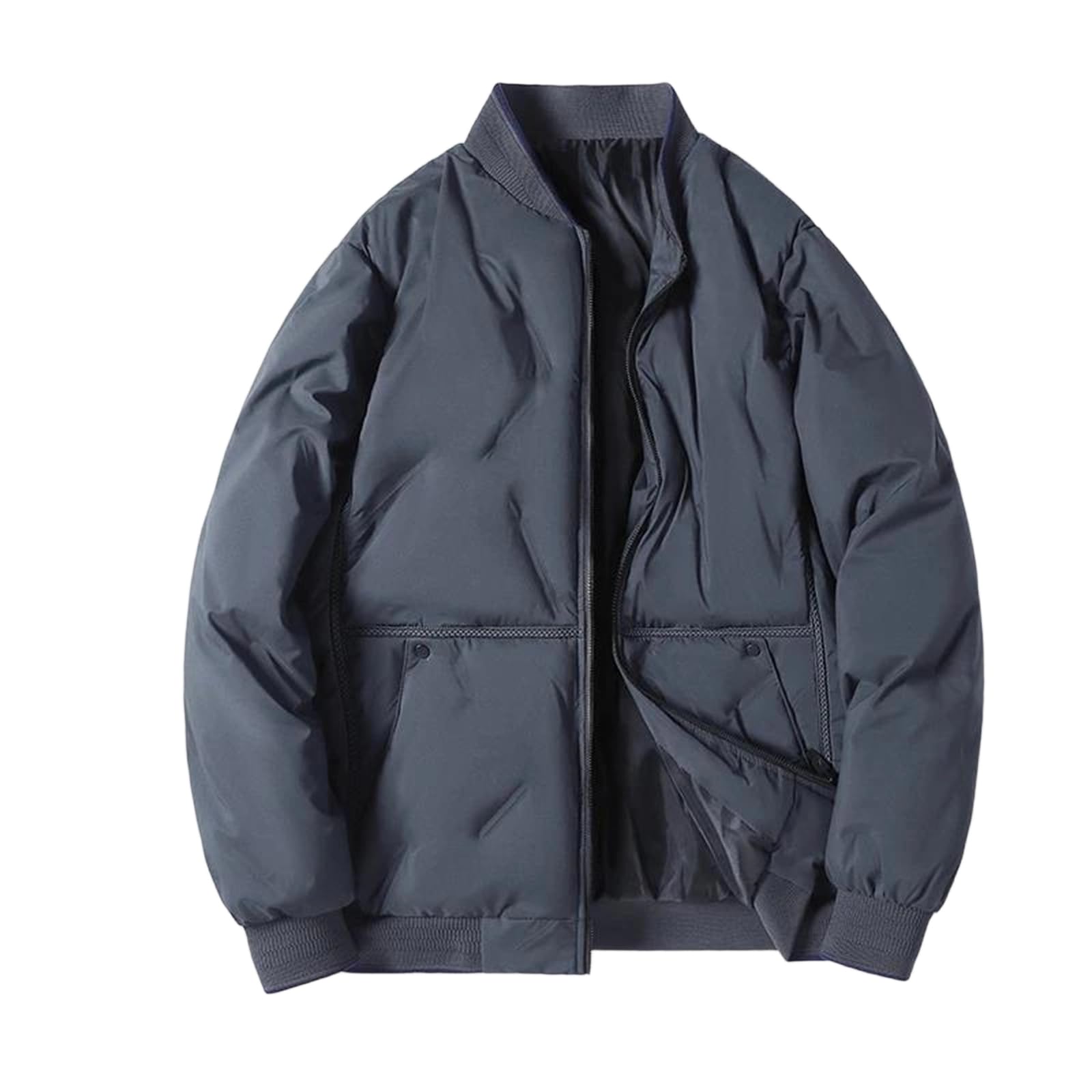 Veste en coton grande taille matelassée pour homme manteau chaud hiver tendance