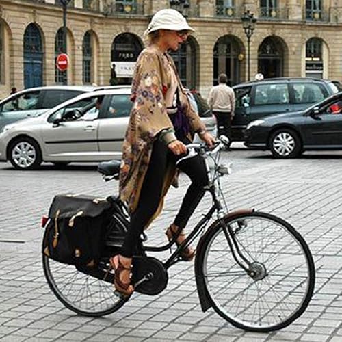 Miniatura 7 de SYCOOVEN Faro LED para bicicleta, luz delantera antiniebla retro, carcasa de metal, plata, lámpara de luz delantera LED para bicicleta, conducción