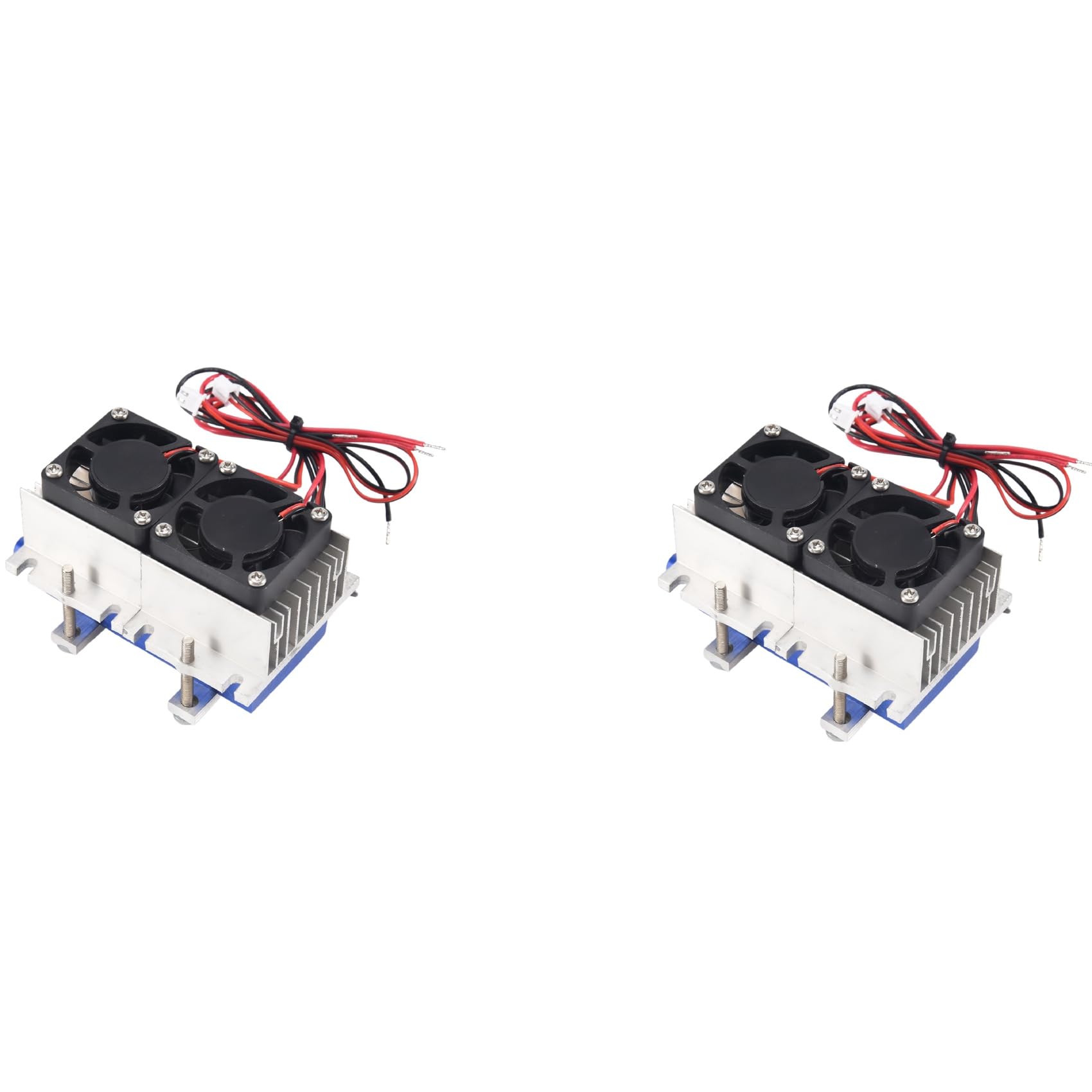 Hndhbfgrt 2X 144W Thermoelectric Peltier Refrigeration Cooler 12V Semiconductor Air Conditioner Cooling System DIY Kit