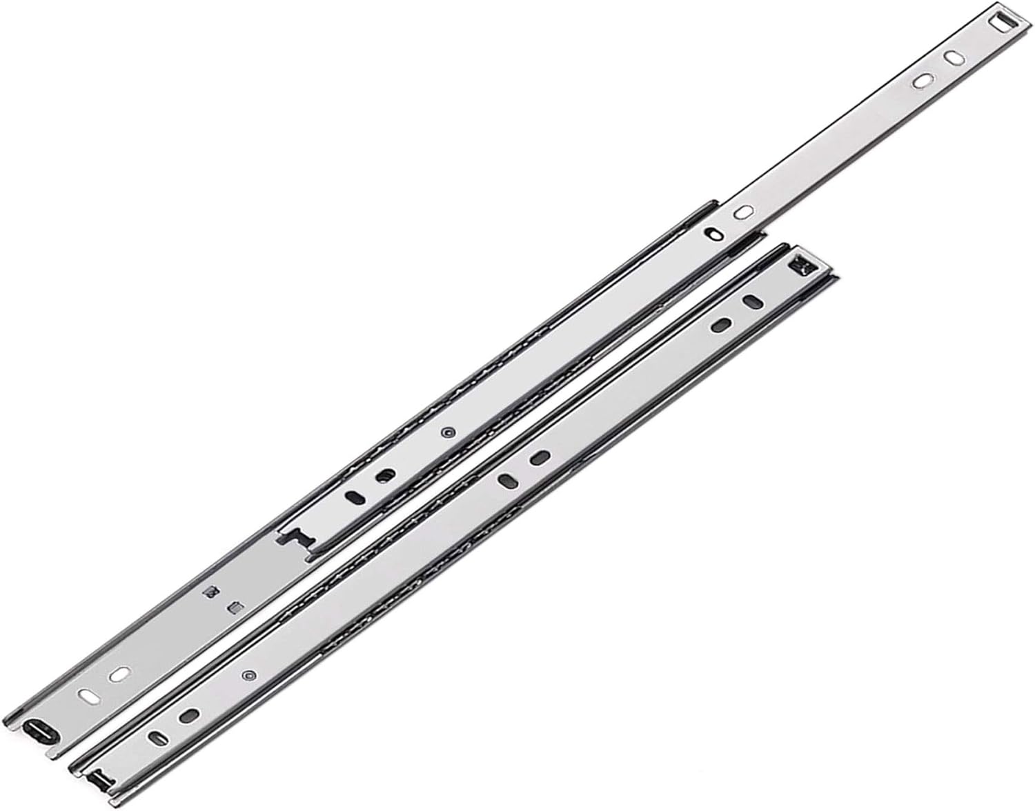 2 X Mprofi MT® (1 Par) Guia Puerta Corredera-Guias Correderas Para Cajones-Rieles Cajones-Guias Telescopicas Para Cajones-Guías Para Cajones-Extracción Parcial H:27mm/L:250mm