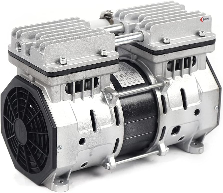 TBVECHI Type Oilless Diaphragm Vacuum Pump Oil Free Oilless High Flow Vacuum Air Pump 110V 1100W 5A Small Diaphragm Mute Pump 200L / min 370W 8 Bar 2A Oilless Vacuum Pump 100L/ min (370W)