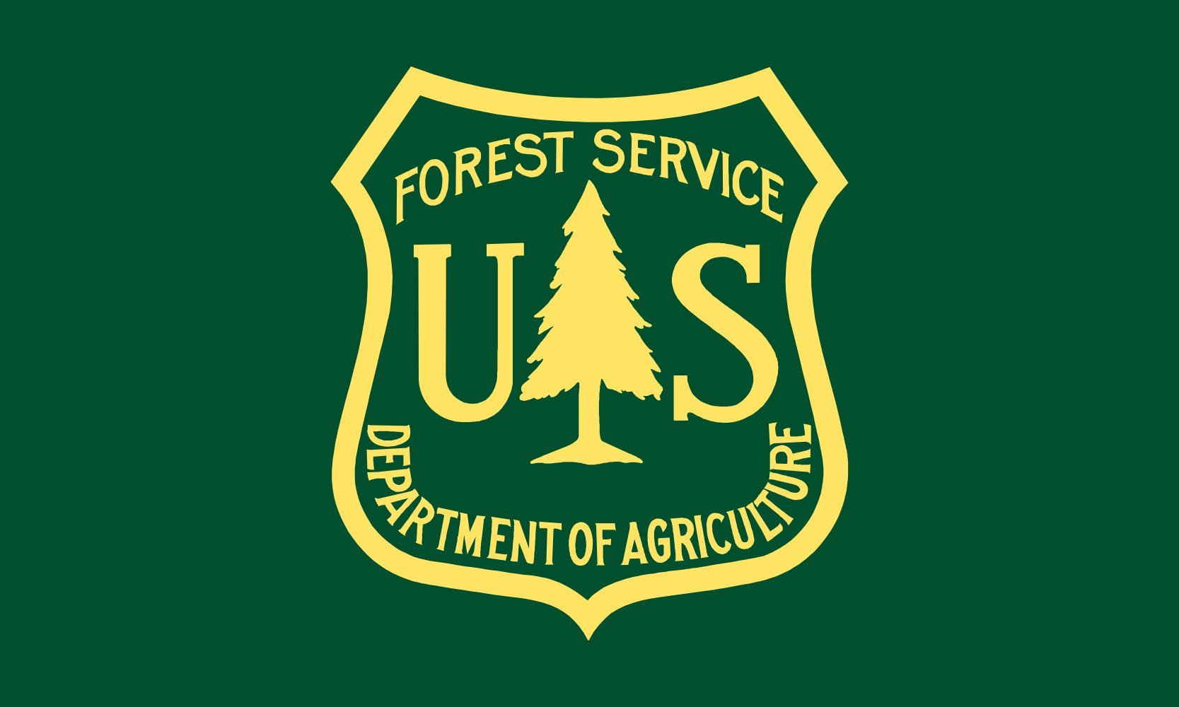 Drapeau XL United States Forest Service USFS pour décoration chalet et jardin paysage