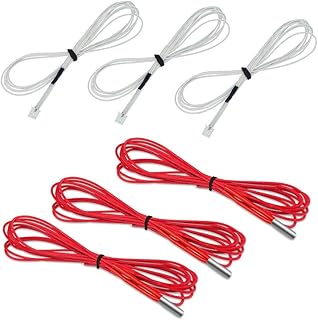 SIMAX3D 1M Ceramic Cartridge Heater Heating Tube (3Pcs) 24V 40W + NTC Thermistor 100K 3950 (3Pcs) 24V 3D Printer CR-10 / CR-10S / S4 / S5 / Mini Makerbot RepRap Prusa i3 (6PCS/Pack)