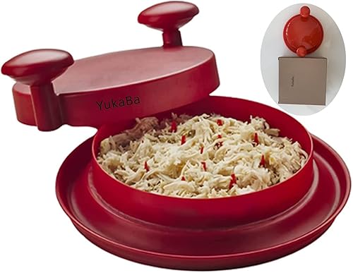 YukaBa Máquina trituradora, garras trituradoras de pollo, fácil de usar, herramienta trituradora de carne con mango y base antideslizante, máquina